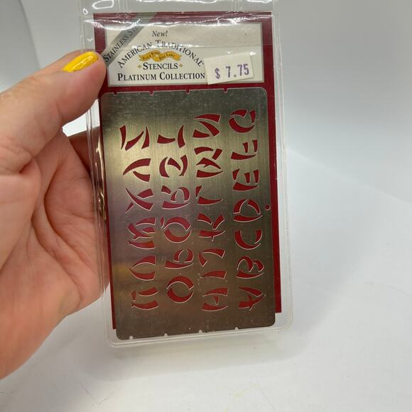 American Traditional Stencils Chinese Font English Alphabet - Picture 2 of 6